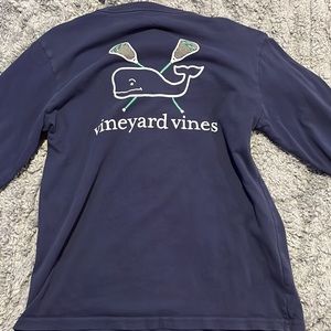 Navy vineyard vines lacrosse long sleeve